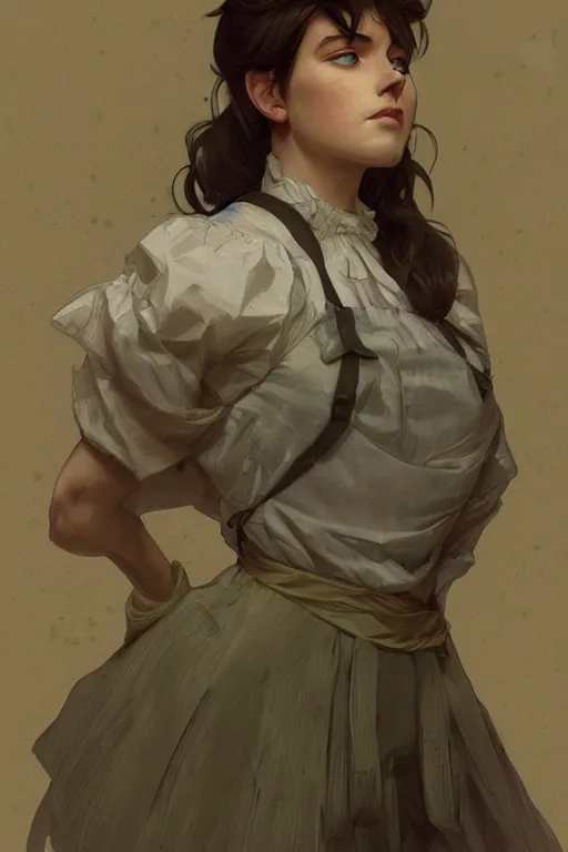 Prompt: cottagecore, man, Levi Ackerman, wearing a maid outfit.elegant. highly detailed, digital painting, artstation, concept art, smooth, sharp, focus, illustration. art by artgerm and greg rutkowski alphonse mucha and Marat Safin