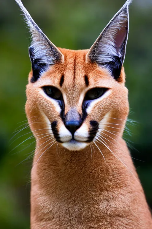 Prompt: portrait of a caracal! cat as a military general, war, military photography, film capture, 4 k, documentary