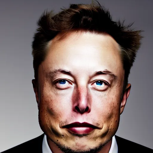 Image similar to A portrait photo of Elon Musk teams up with a teenage Elon Musk, perfect faces, 50 mm, award winning photography