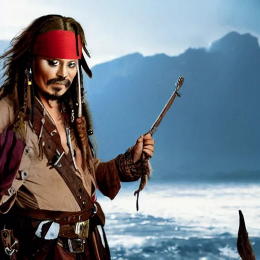 Image similar to mike myers as captain jack sparrow