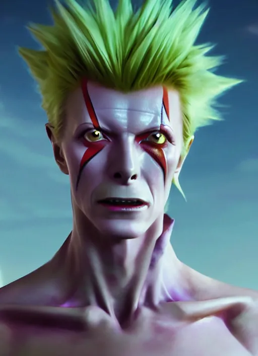 Prompt: portrait of david bowie as hisoka from hunter x hunter, coherent, medium shot, waist up, studio ghibli pixar and disney animation sharp unreal engine 5, anime key art by greg rutkowski, bloom, dramatic lighting