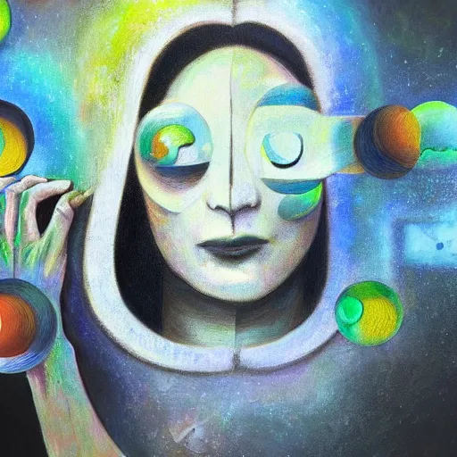 Image similar to the mind is overloaded by reality, humanity, introspection, sensory processing overload, trending, digital painting, oil painting marks, very award - winning