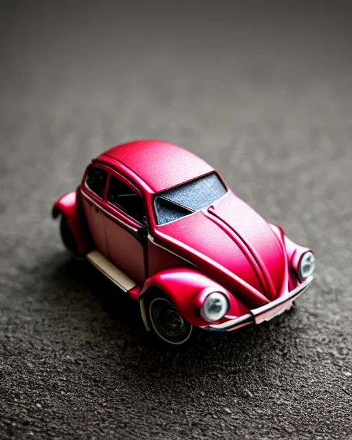 Image similar to an origami vw beetle by akira yoshizawa, realistic, very detailed, complex, intricate, studio lighting, bokeh, sigma 5 0 mm f 1. 4