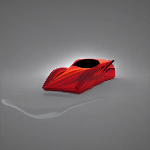 Image similar to a small liquid sculpture as a corvette, viscous, reflective, digital art