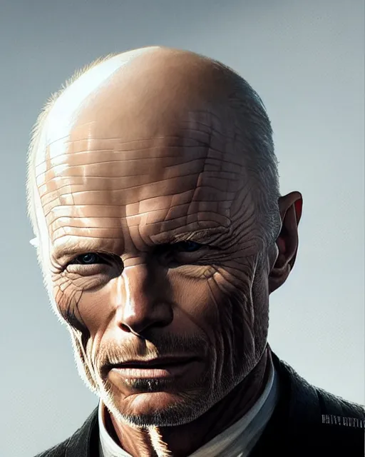 Prompt: ed harris ( westworld ) portrait, intricate westworld designs, elegant, highly detailed, sharp focus, art by artgerm and greg rutkowski and wlop