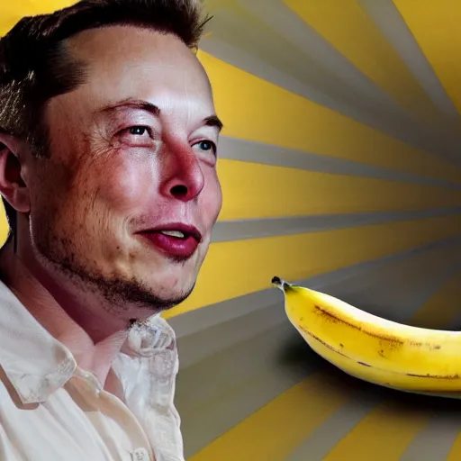 Image similar to Elon musk wating a banana, hyper realistic, HD, HQ, photo realistic