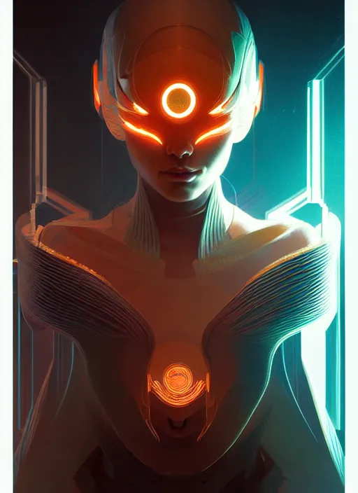 Prompt: symmetry!! portrait humanoid animal, tech wear, scifi, glowing lights!! intricate elegant, highly detailed, digital painting, artstation, concept art, smooth, sharp focus, illustration, art by artgerm and greg rutkowski and alphonse mucha