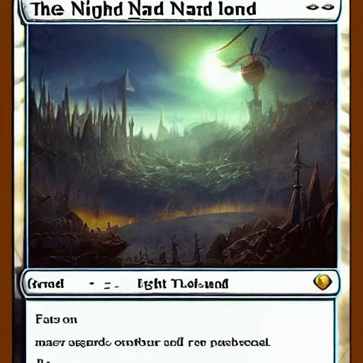 Prompt: the night land