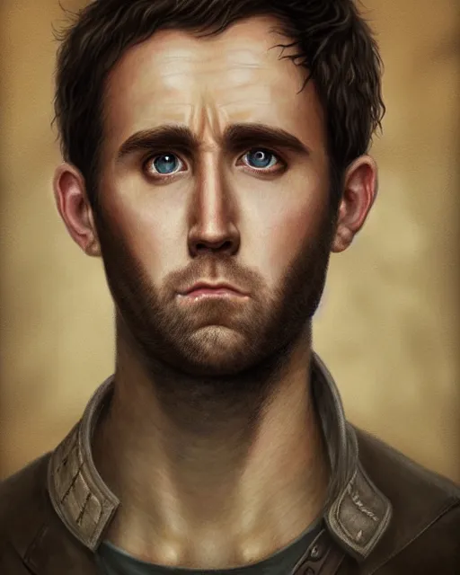 Prompt: portrait of neville longbottom, hyper realistic face, beautiful eyes, fantasy art, in the style of greg rutkowski, intricate, hyper detailed, smooth