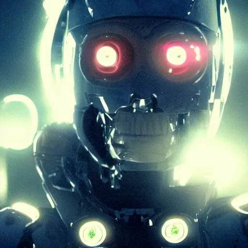 Image similar to movie still of a cyborg, cinematic composition, cinematic light, by edgar wright