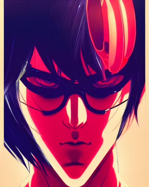 Image similar to Anime as Kavinsky playing a villain || fine-face, realistic shaded Perfect face, fine details. Anime. realistic shaded lighting poster by Ilya Kuvshinov katsuhiro otomo ghost-in-the-shell, magali villeneuve, artgerm, Jeremy Lipkin and Michael Garmash and Rob Rey