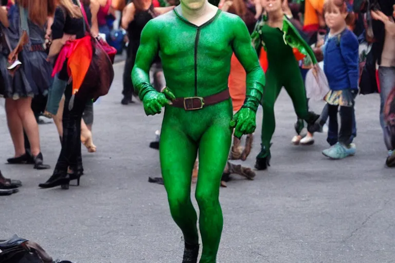 Image similar to Rupert Grint as The Green Goblin