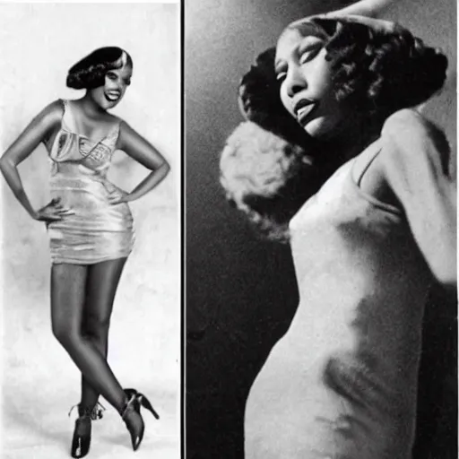 Prompt: nicki minaj doing the charlton, photo from the 1 9 2 0 s