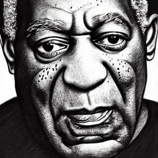 Image similar to bad pencil drawing of bill cosby