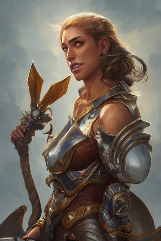 Image similar to amazon valkyrie athena, d & d, fantasy, portrait, highly detailed, headshot, digital painting, trending on artstation, concept art, sharp focus, illustration, art by artgerm and greg rutkowski and magali villeneuve