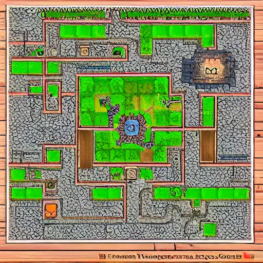 Image similar to tiled ttrpg dungeon map