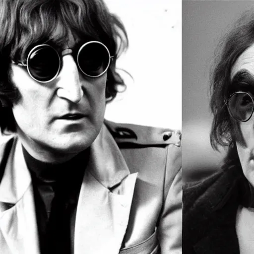 Prompt: john lennon staring in alejandro jodorowsky's movie