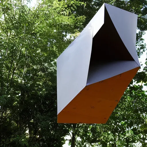 Image similar to bat box designed by Frank Gehry