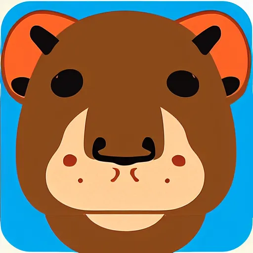 Prompt: capybara app icon