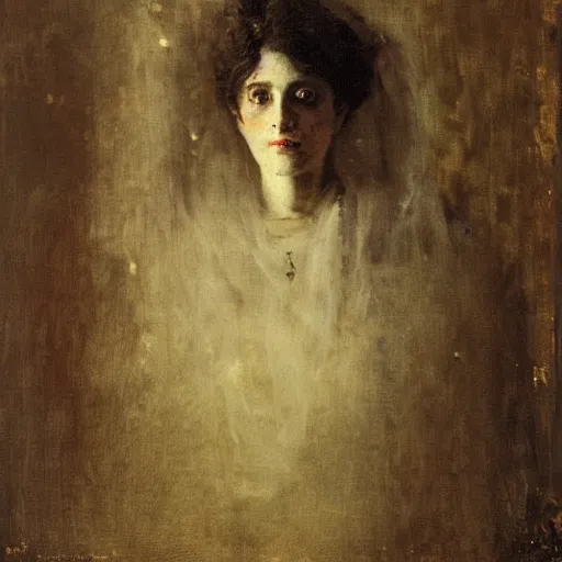 Image similar to portrait of a ghost by alfred stevens