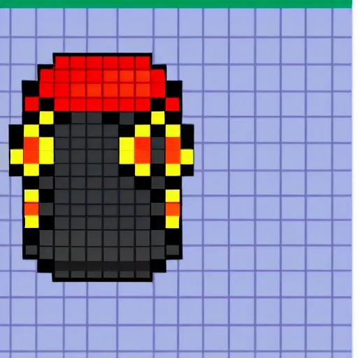 Image similar to a pixel art sprite of a teen boy wearing a backpack