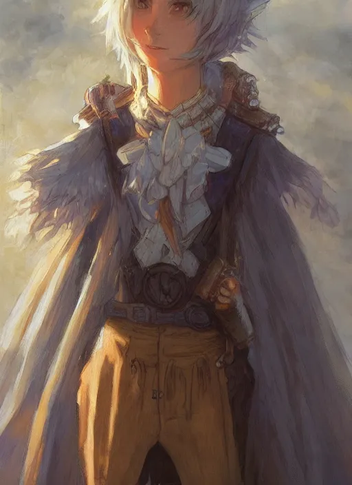 Image similar to howl from howl's moving castle as a realistic fantasy d & d character, closeup portrait art by donato giancola and greg rutkowski, realistic face, digital art, trending on artstation, symmetry!!