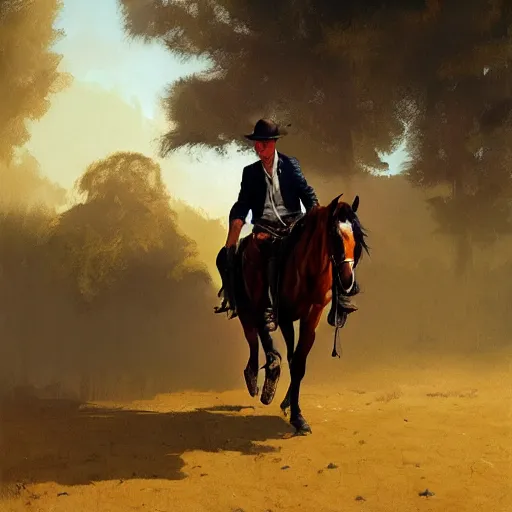 Image similar to a man carries a horse, hyperrealism, no blur, 4 k resolution, ultra detailed, style of ron cobb, adolf hiremy - hirschl, syd mead, ismail inceoglu, rene margitte