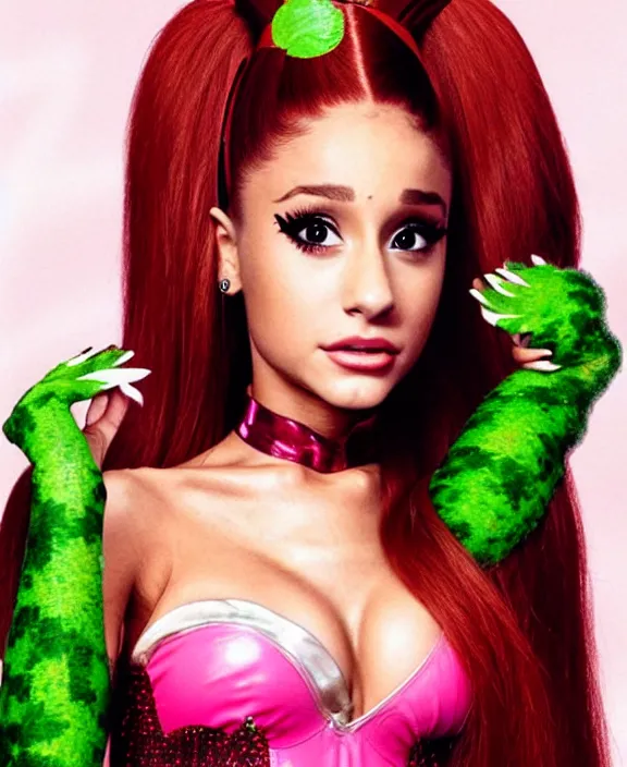 Prompt: ariana grande as poison ivy