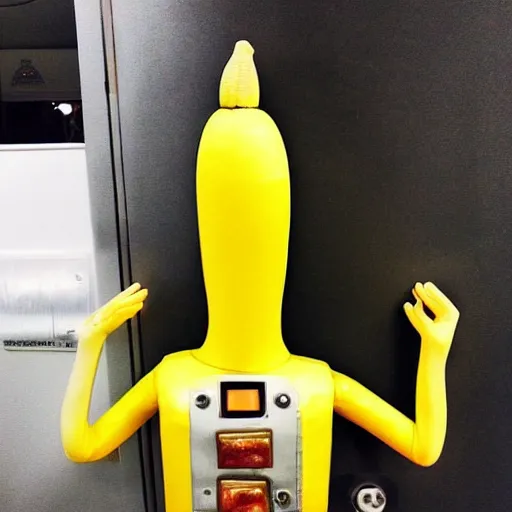 Image similar to 2014 instagram photo of a mechanical banana