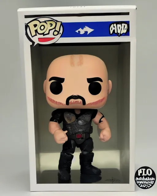 Image similar to A Stone Cold Steve Austin Funko Pop. Photographic, photography