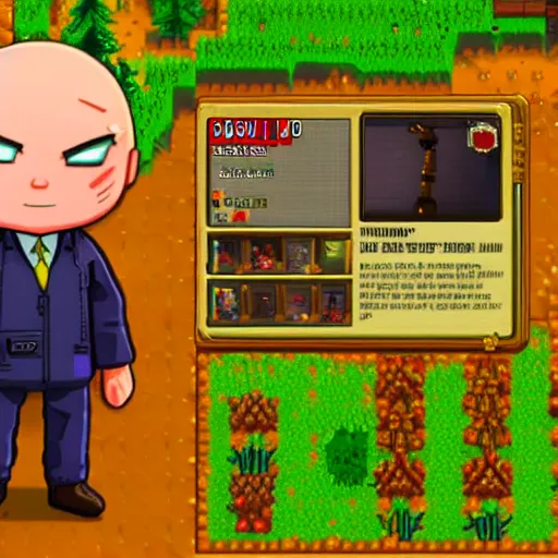 Image similar to agent 4 7 in stardew valley