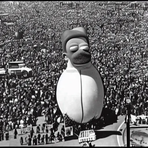 Image similar to Homer Simpson Blimp in the Macy's Thanksgiving Day Parade 1953