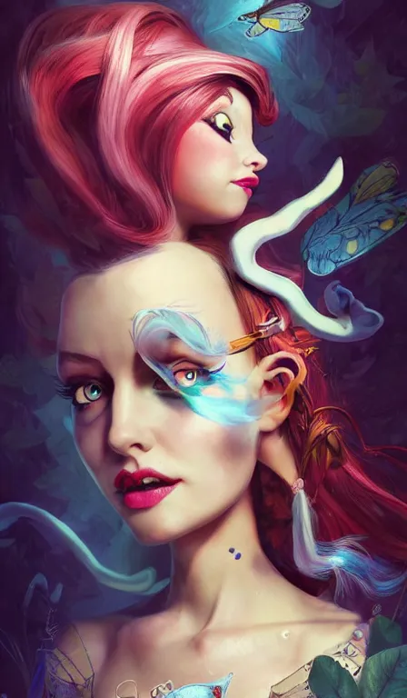 Image similar to illustration of alice from alice in wonder land, portrait, sharp focus, digital art, concept art, dynamic lighting, by emylie boivin, anna dittmann, mark arian and sandra chevrier