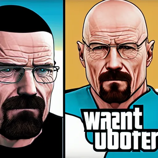 Image similar to Walter White in Grand Theft Auto V cover art