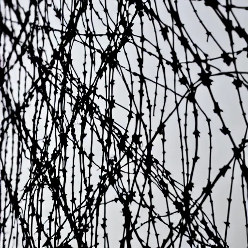 Image similar to nebula of barbed wire