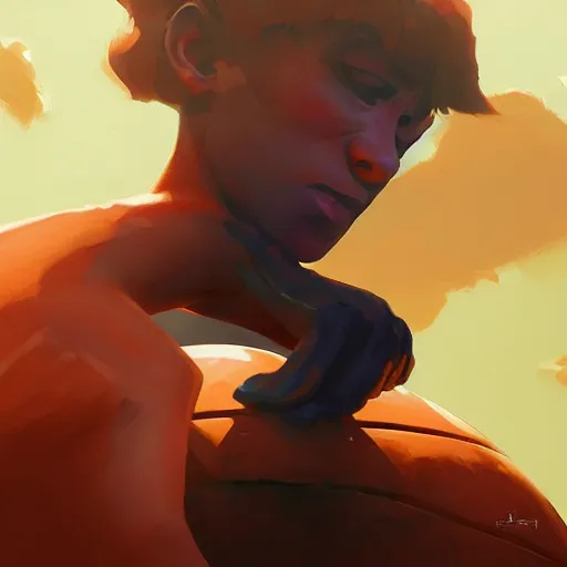 Image similar to a leather basketball as a comet zipping through space, hyper realistic, 8 k, behance hd artstation by jesper ejsing by rhads, makoto shinkai and lois van baarle, ilya kuvshinov, ossdraws