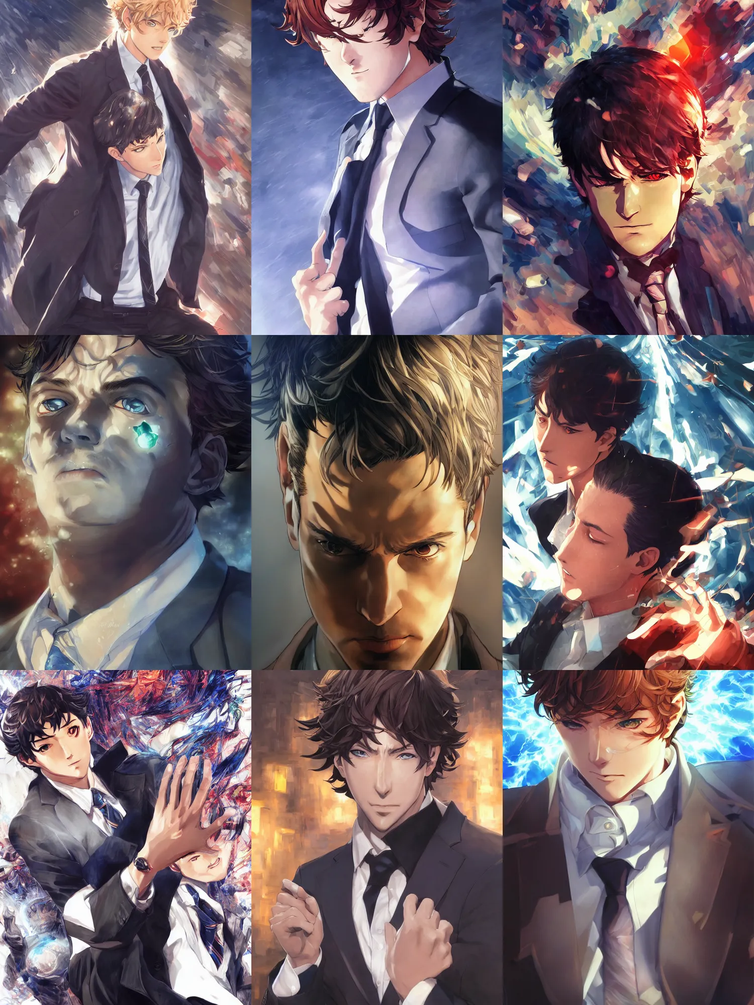 Prompt: a ultradetailed beautiful portrait of the moment when micheal from the office have awoken his persona, dynamic lighting, cinematic lighting, dramatic lighting, oil panting, high resolution, 4 k, by shigenori soejima, masayoshi suto and artgerm