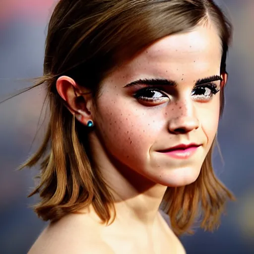 Image similar to emma watson as a tomato