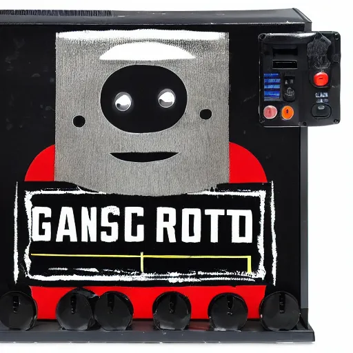Image similar to gangster robot riot in cali protest robot live mattter, 8 k, very clear, lightning, smooth, hdd, frank miller style