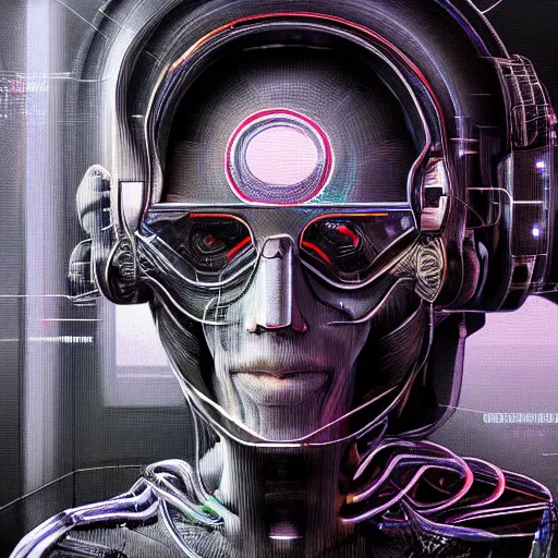 Image similar to a hyper - detailed fine painting of a synthetic man ( cyber - organic ), dystopian concept art