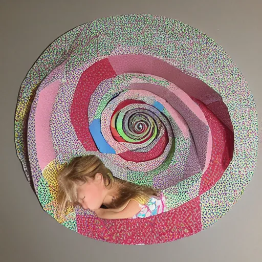 Image similar to for my daughter during quarantine, i created a spiral that will unfold her imagination as she grows