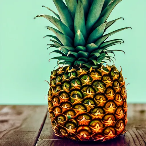 Image similar to pineapple cube, macro photography, wide angle lens, blurred background, high end product photography, digital art, professional photohraphy, colorful,