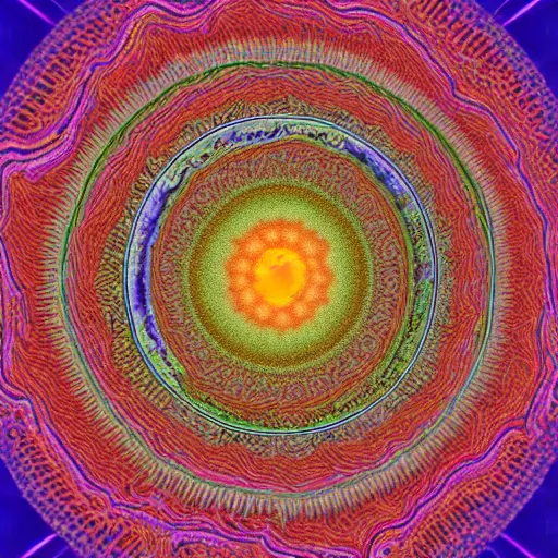 Image similar to a psychedelic infinite recursion