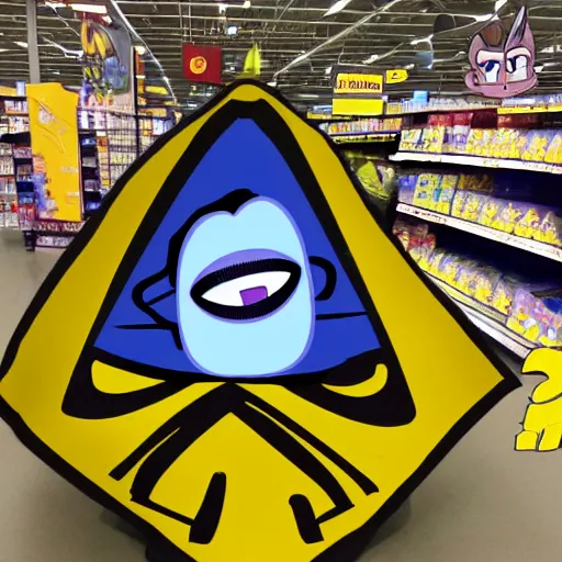 Prompt: bill cipher at walmart