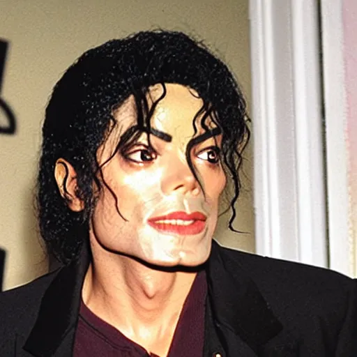 Prompt: photograph of michael jackson at age 6 3