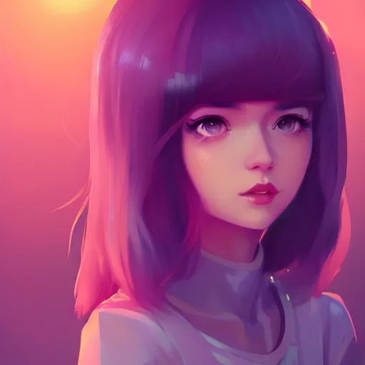 Image similar to portrait of a beautiful alt girl, art by lois van baarle and ross tran and sam yang and ilya kuvshinov and guweiz, digital art, high detail, sharp focus, unreal engine 5, trending on artstation, deviantart, pinterest, 4 k uhd image