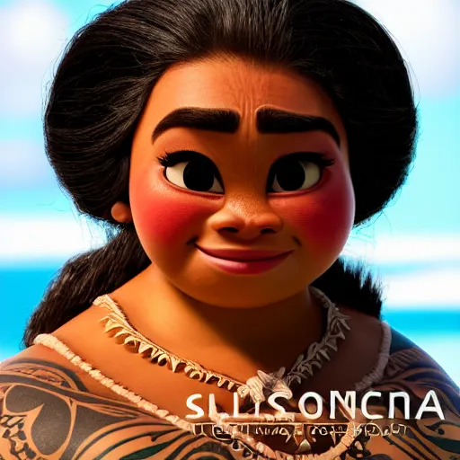 Prompt: moana studio portrait, photograph, 8 k