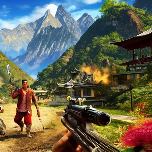 Image similar to far cry 4 shangrila, shangri li, fc 4