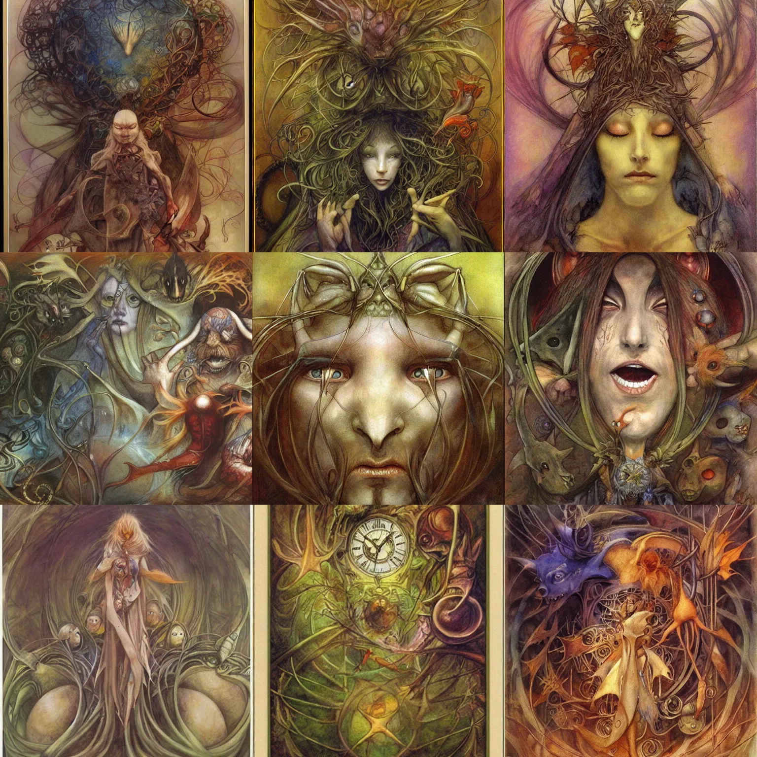 Prompt: an artwork by brian froud