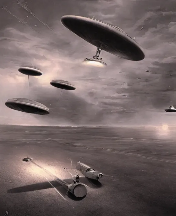 Image similar to nazi ufos by denys tsiperko and bogdan rezunenko, hyperrealism